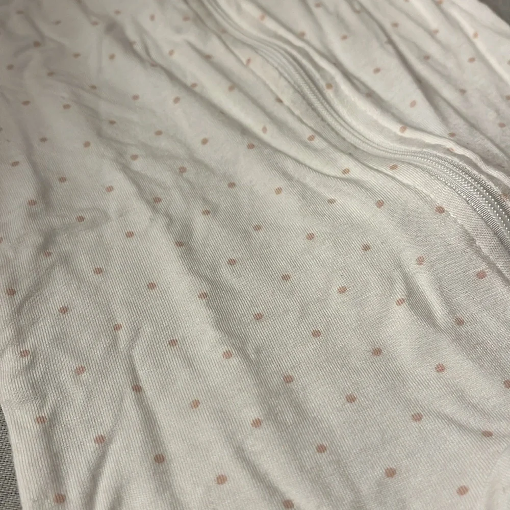 MilkBerry Bamboo Baby Sleeper 0-3 Mnths  with Pink Polka Dots